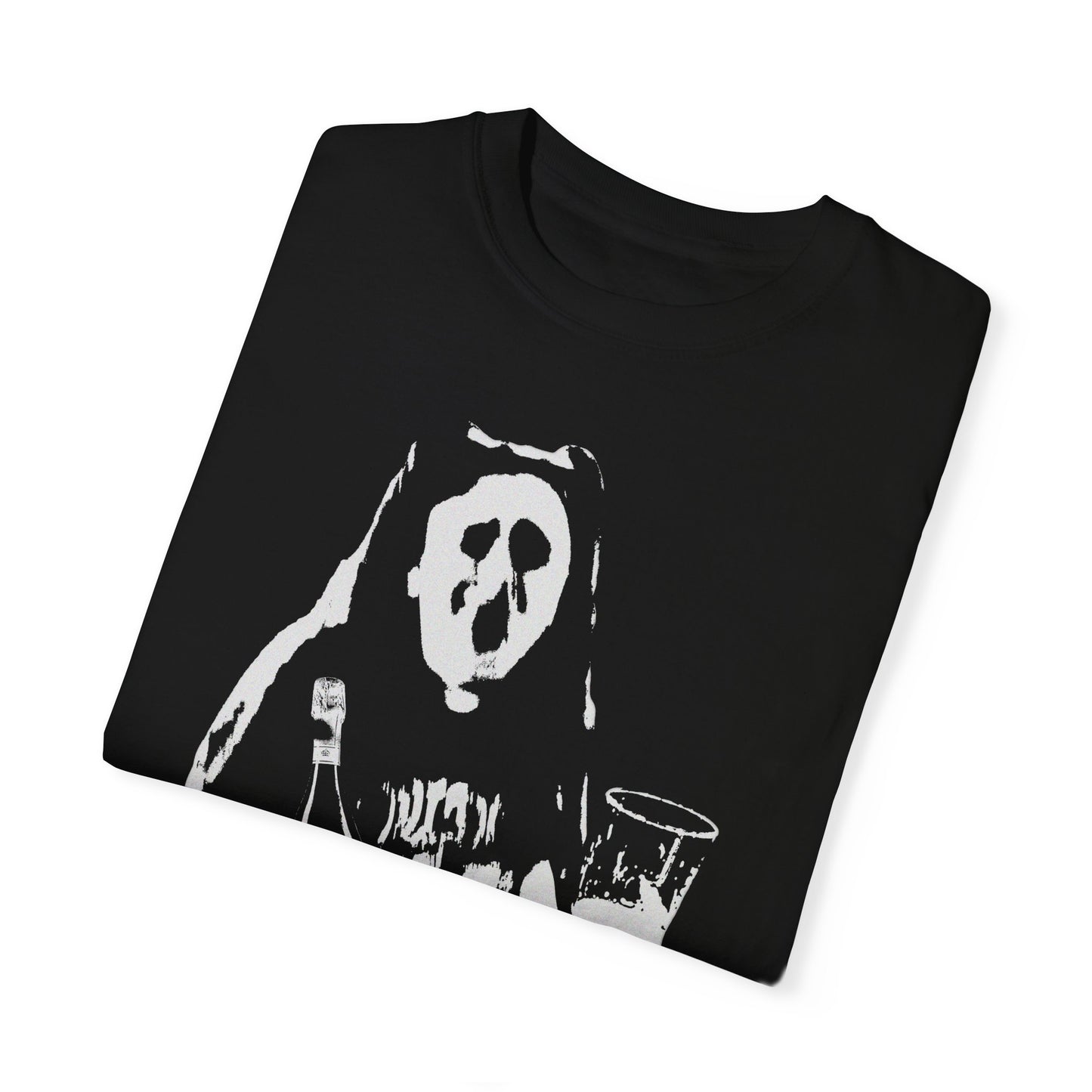 Emily Rudivich "PROSECCO TERROR" Black T-Shirt