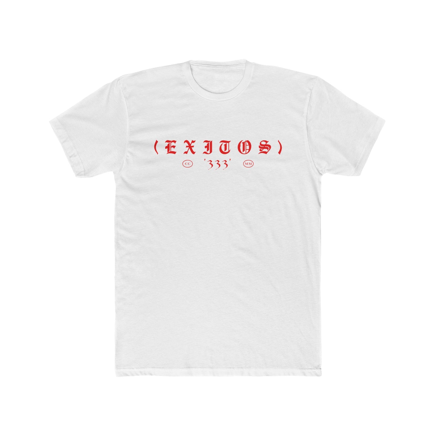 "EXITOS" White T-Shirt Red Print