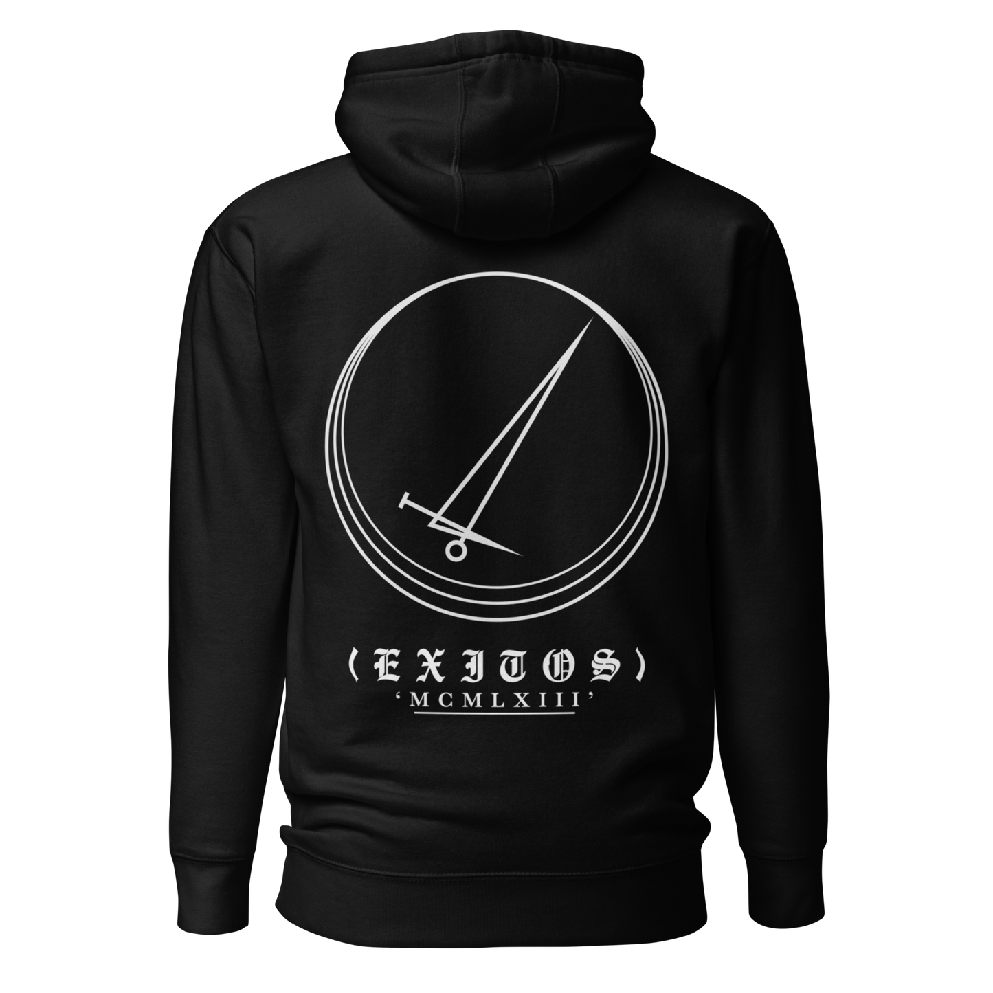 "EXITOS" Black Premium Hoodie