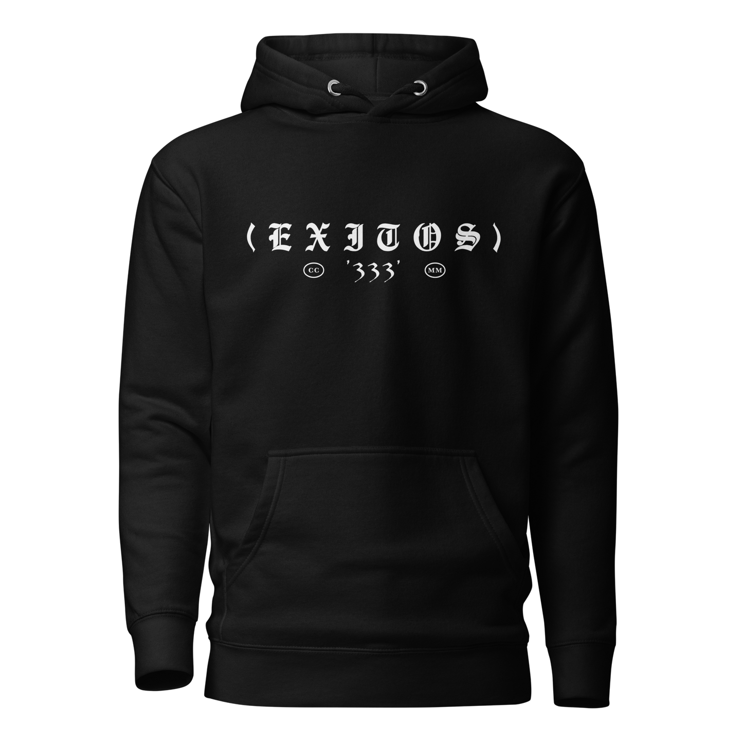 "EXITOS" Black Premium Hoodie