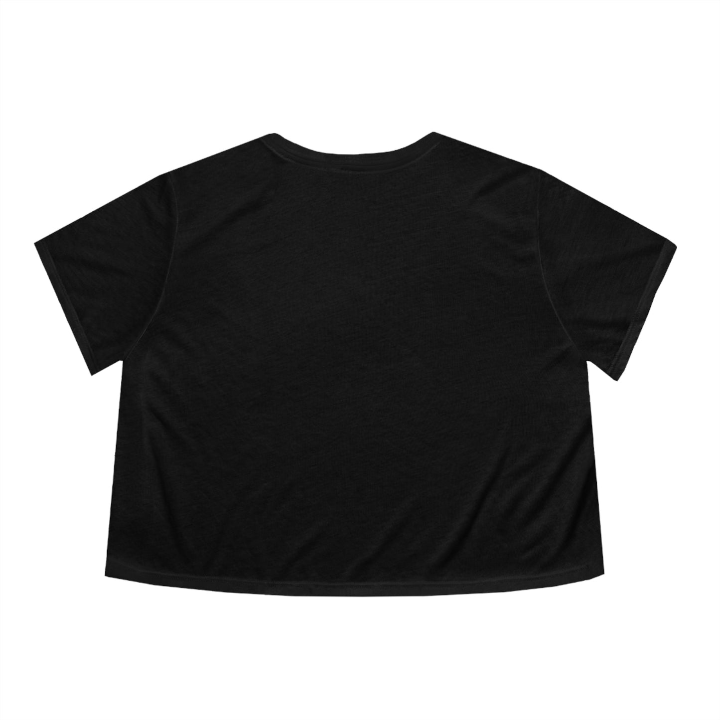 "Cry Dance Repeat" Women's Black Flowy Cropped Tee